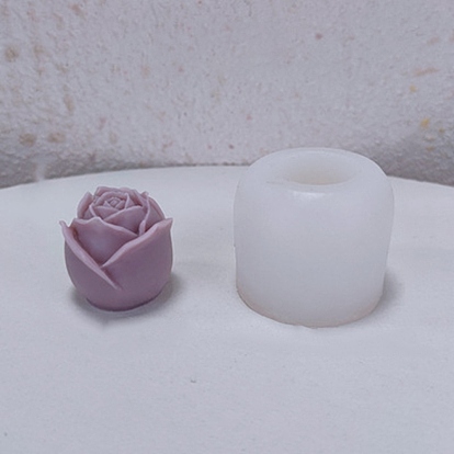 Moules en silicone de qualité alimentaire pour bougies, thème de la saint-valentin, bricolage, moule à savon artisanal, moule à gâteau mousse au chocolat, rose