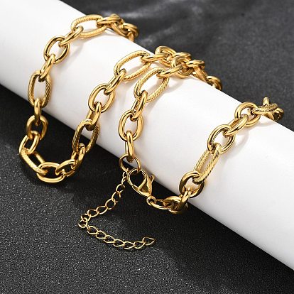 304 из нержавеющей стали кабель цепи ожерелья, ионное покрытие (ip)