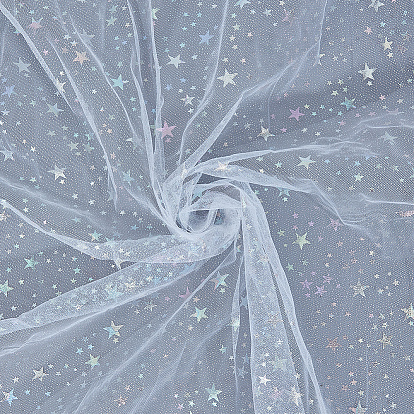 1 Yard Star Polyester Mesh Fabric, DIY Clothing Accesories