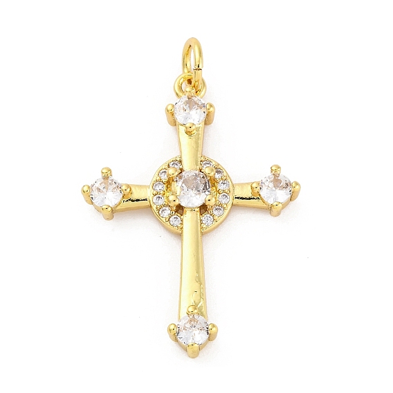 Латунные микро проложить кубического циркония подвески, крест прелести, стойки покрытие, прочное покрытие, без кадмия и без свинца, с целью перехода в кольце