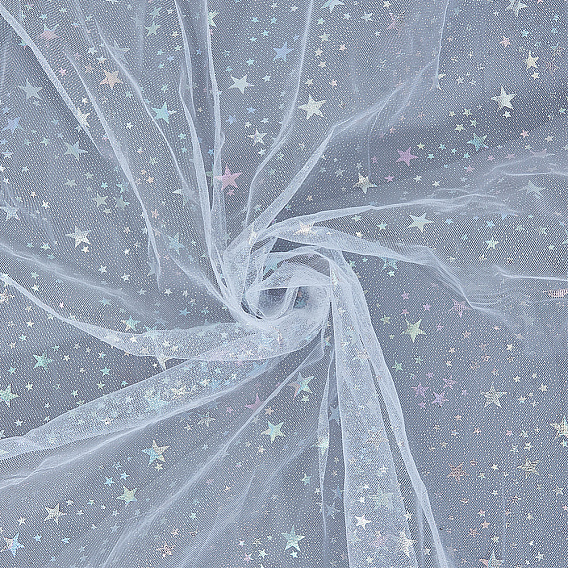 1 Yard Star Polyester Mesh Fabric, DIY Clothing Accesories