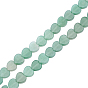 2 brins de perles d'aventurine verte naturelle, cœur