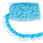 10 Bordure en dentelle à franges en polyester m, pour sacs à dos, accessoires de vêtements, avec carte d'affichage en carton