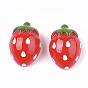 Opaque Resin Fruit Decoden Cabochons, Strawberry