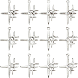 30 подвески из сплава шт., из прозрачного стекла, без кадмия и без свинца, звезды прелести