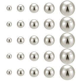 2720шт 5 стили бусины из АБС-пластика, нет отверстий / незавершенного, круглые