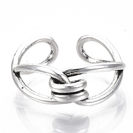 Tibetan Style Alloy Cuff Finger Rings