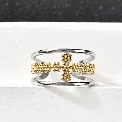 304 регулируемые открытые манжеты из нержавеющей стали, крестик, ионное покрытие (ip)