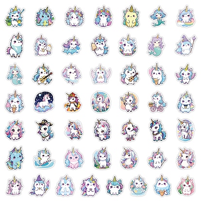 50шт. самоклеящиеся наклейки из ПВХ «Единорог», Украшение дневника для фотоальбома своими руками