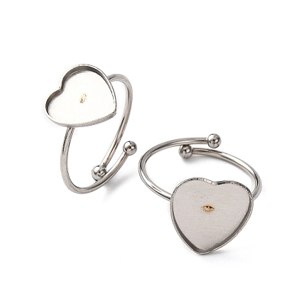 Регулируемые 304 манжетные кольца из нержавеющей стали, сердце