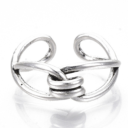 Tibetan Style Alloy Cuff Finger Rings
