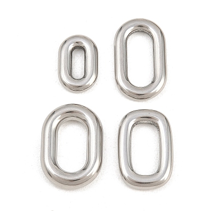 304 нержавеющей стали связывающий кольца, прямоугольник овальный, без потускнения