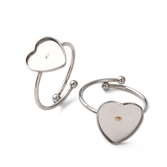 Регулируемые 304 манжетные кольца из нержавеющей стали, сердце