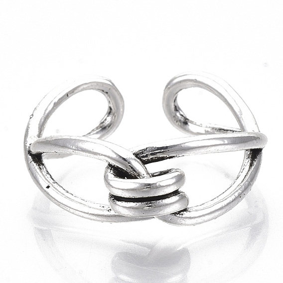 Tibetan Style Alloy Cuff Finger Rings