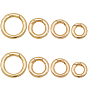 80шт 4 стили латунные пружинные затворные кольца, без никеля , кольцо