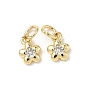 Латунные микро проложить кубического циркония прелести, цветок, стойки покрытие, долговечный, без кадмия и без свинца, с целью перехода в кольце