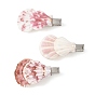 Natural Shell Alligator Hair Clips, Shell Pearl & Platinum Iron Hair Barrettes for Women and Girls
