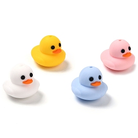 Duck Food Grade Silicone Focal Beads, Chewing Beads For Teethers, DIY Nursing Necklaces Making