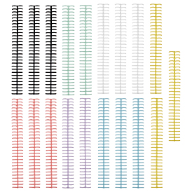 21шт. 7 цвета пластиковый переплет для книг с откидными листами, зажимы на шарнирах