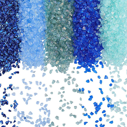 300g 5 цвета гальванических стеклянных шариков, без отверстия , аксессуары для украшения ногтей для женщин