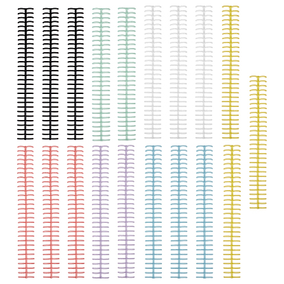 21шт. 7 цвета пластиковый переплет для книг с откидными листами, зажимы на шарнирах