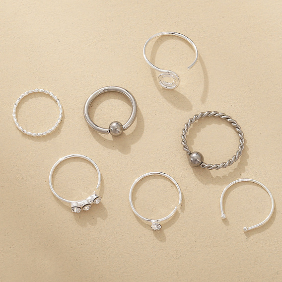 Кольца для носа из нержавеющей стали для женщин и мужчин, украшения для пирсинга тела
