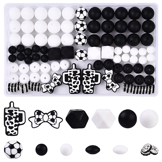 Наборы для бисера, с бусинами из экологически чистого пищевого силикона различной формы, латунь марки А горный хрусталь Spacer бисер