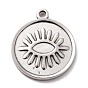 304 подвески из нержавеющей стали кабошоны для эмали, плоские круглые с глаз