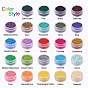 13/0 Grade A Baking Paint Glass Seed Beads, Round, 24 Colors