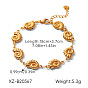 Ocean 304 Stainless Steel Conch Shell Link Chain Bracelets
