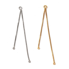 Brass Tassel Box Chain Big Pendants