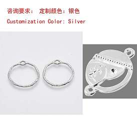 925 Sterling Silber Anhänger, Ring-Anhänger