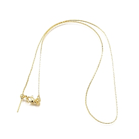 0.8мм латунная цепочка «бостон» регулируемые слайдеры ожерелья, без свинца и без кадмия, долговечный, стойки покрытие