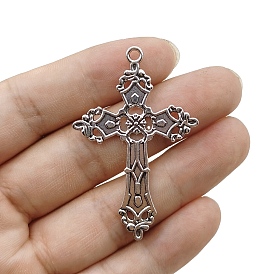 Tibetan Style Alloy Pendants, Cross Charms
