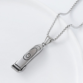 Электротриммер для волос 304 подвеска из нержавеющей стали в стиле хип-хоп для мужчин, не тускнеющий