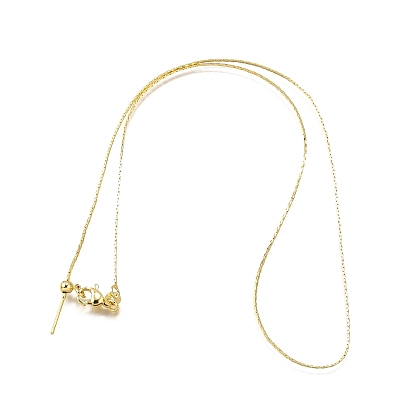 0.8мм латунная цепочка «бостон» регулируемые слайдеры ожерелья, без свинца и без кадмия, долговечный, стойки покрытие