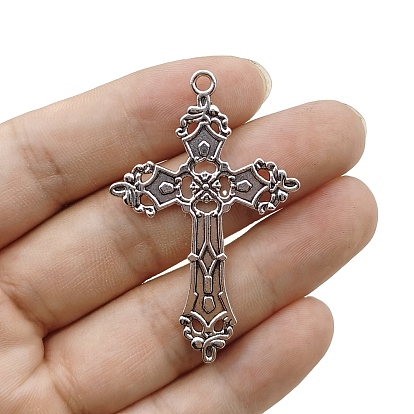 Tibetan Style Alloy Pendants, Cross Charms