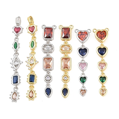 Латунные микро проложить кубического циркония большие кулоны