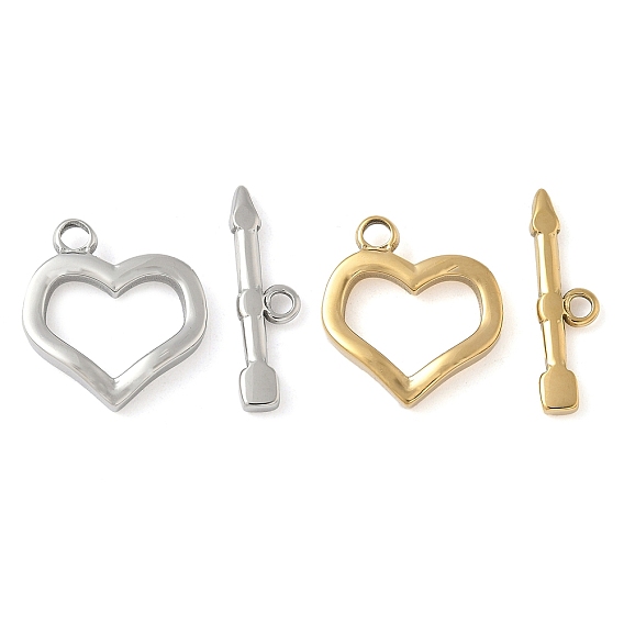 304 из нержавеющей стали застежками тумблеры, ионное покрытие (ip), сердце