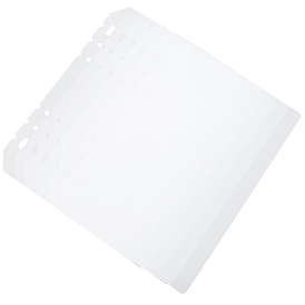 Разделители индексов из полипропиленового пластика, аксессуары для переплета, прямоугольные