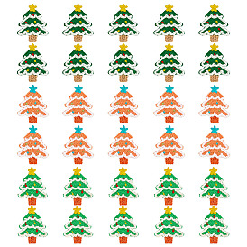 30шт. 3 цвета полиэстеровые нашивки на одежду, рождественская елка