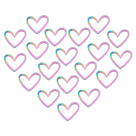 201 нержавеющей стали связывающий кольца, лазерная резка, асимметричное сердце