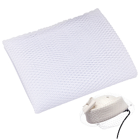 2 ярдов полиэстеровой сетчатой ткани, сетка для свадебной фаты в виде птичьей клетки, Свадебная шляпа, вуаль, сетчатая ткань для украшения свадьбы, украшение шляпы