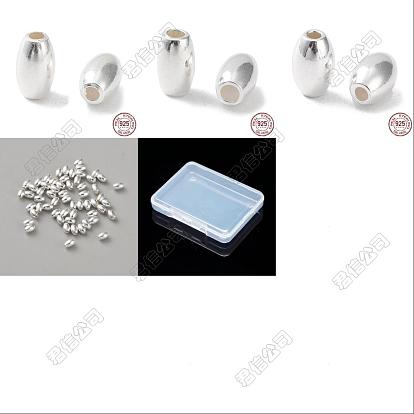 30pcs 3 styles 925 perles en argent sterling, riz