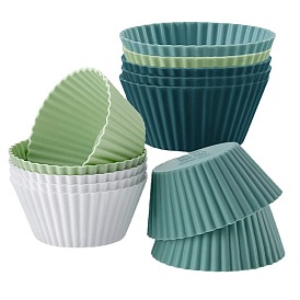 Silicone Cupcake Muffin Baking Cups Liners, Reusable Non-Stick Cake Molds