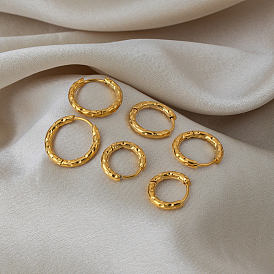 304 кованые серьги-кольца из нержавеющей стали