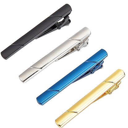 Brass Tie Clips, Rectangle