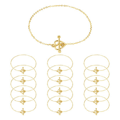 Латунные браслеты, с сплава сердца тумблеров застежками