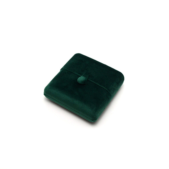 Velvet Pendant Box, Double Flip Cover, Square Big Pendant Display Holder, for Valentine's Day, Anniversary Jewelry Gift Storage