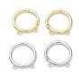 Brass Enhancer Shortener Pendant Bails, Hinged Bails, Round